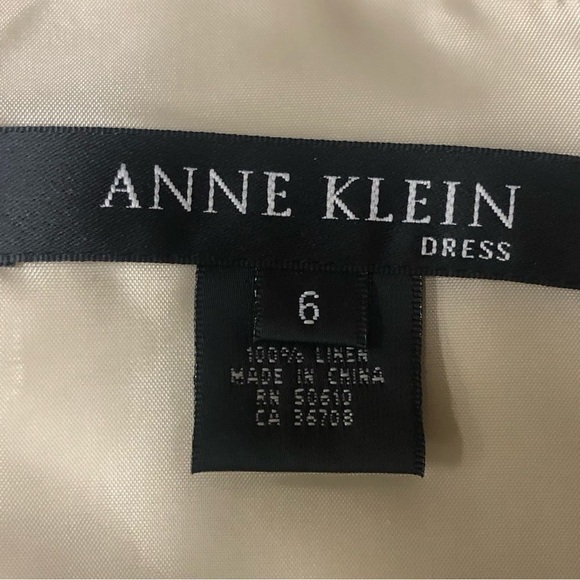 Anne Klein Women’s 6 Career Suit Set 2pc Blazer w Dress Linen NWT - Picture 5 of 7